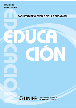 					Ver Vol. 26 Núm. 1 (2020): Educación: Revista de la Facultad de Ciencias de la Educación
				