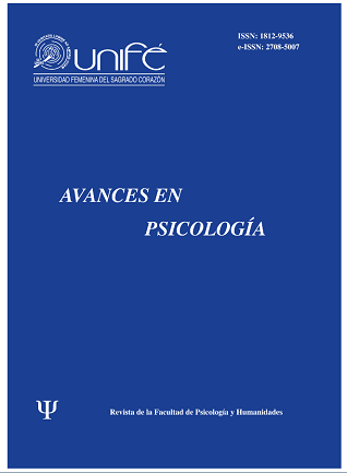 					Ver Vol. 28 Núm. 1 (2020): Avances en Psicología: Revista de la Facultad de Psicología y Humanidades
				
