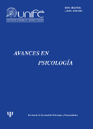 					Ver Vol. 29 Núm. 2 (2021): Avances en Psicología: Revista de la Facultad de Psicología y Humanidades
				