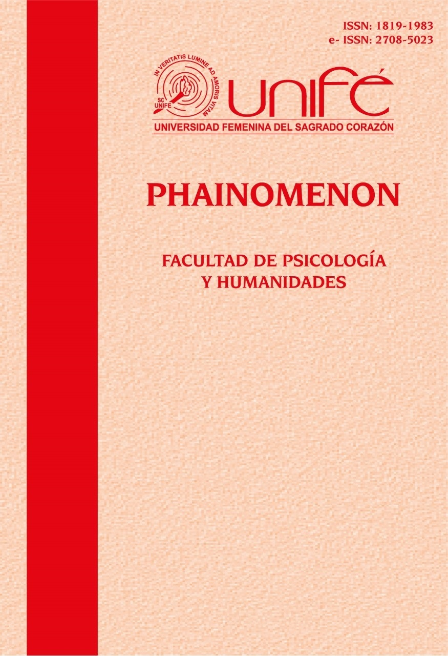 					Ver Vol. 21 Núm. 2 (2022): Phainomenon: Revista del Departamento de Filosofía y Teología
				