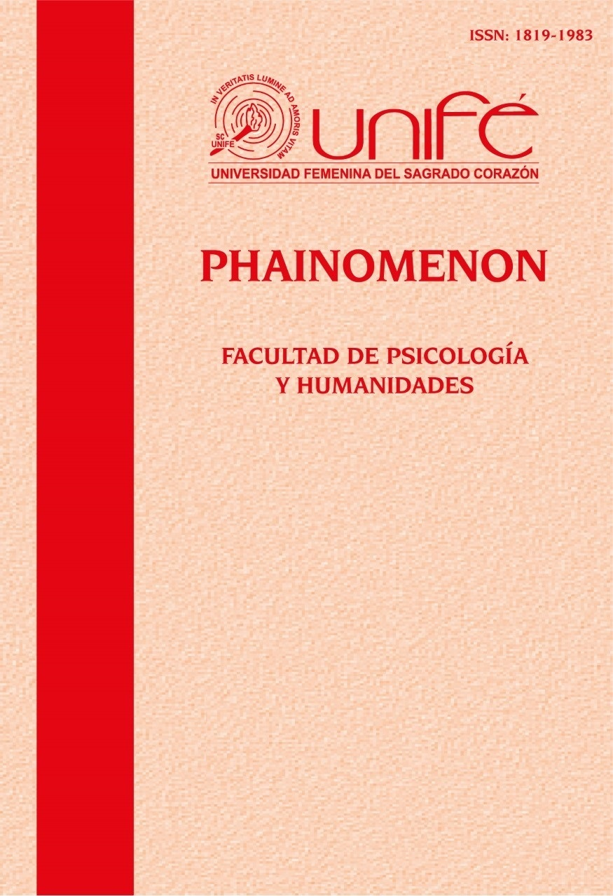 					View Vol. 8 No. 1 (2009): Phainomenon: Revista del Departamento de Filosofía y Teología
				